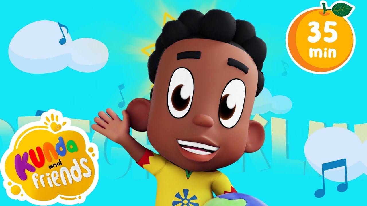 ABC Song, If You're Happy And You Know It + More Fun Nursery Rhymes for Kids! | Kunda & Friends