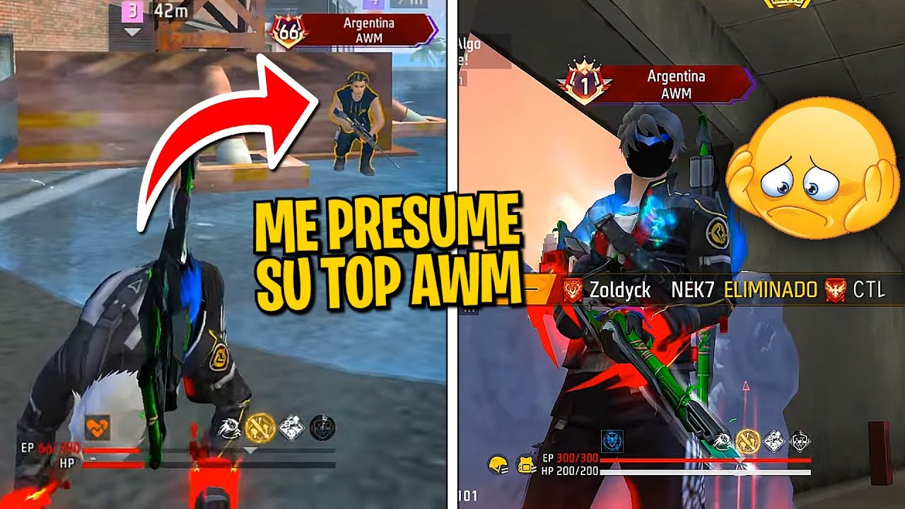 Me Presumió Su Top de AWM y Le Demostré Porque Soy El TOP 1 ☠️ FREE FIRE