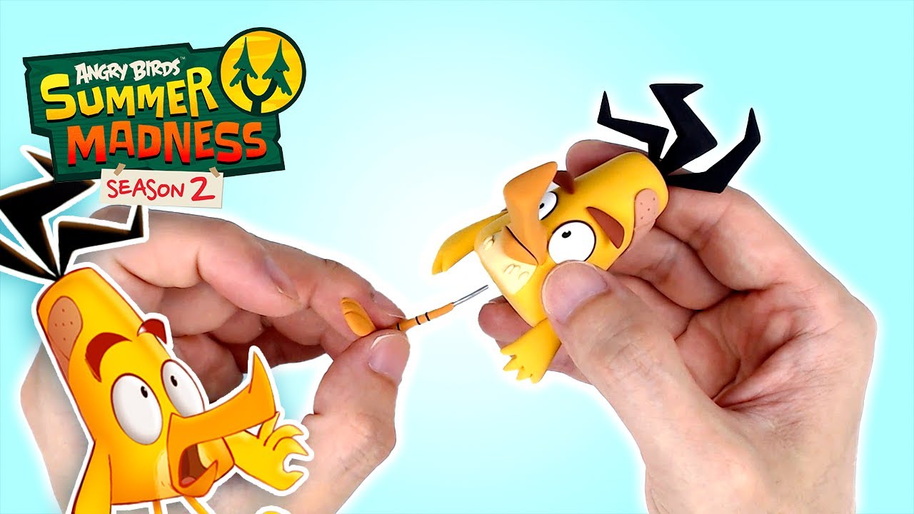 Squash Clay SCULPTS Angry Birds Summer Madness's Chuck