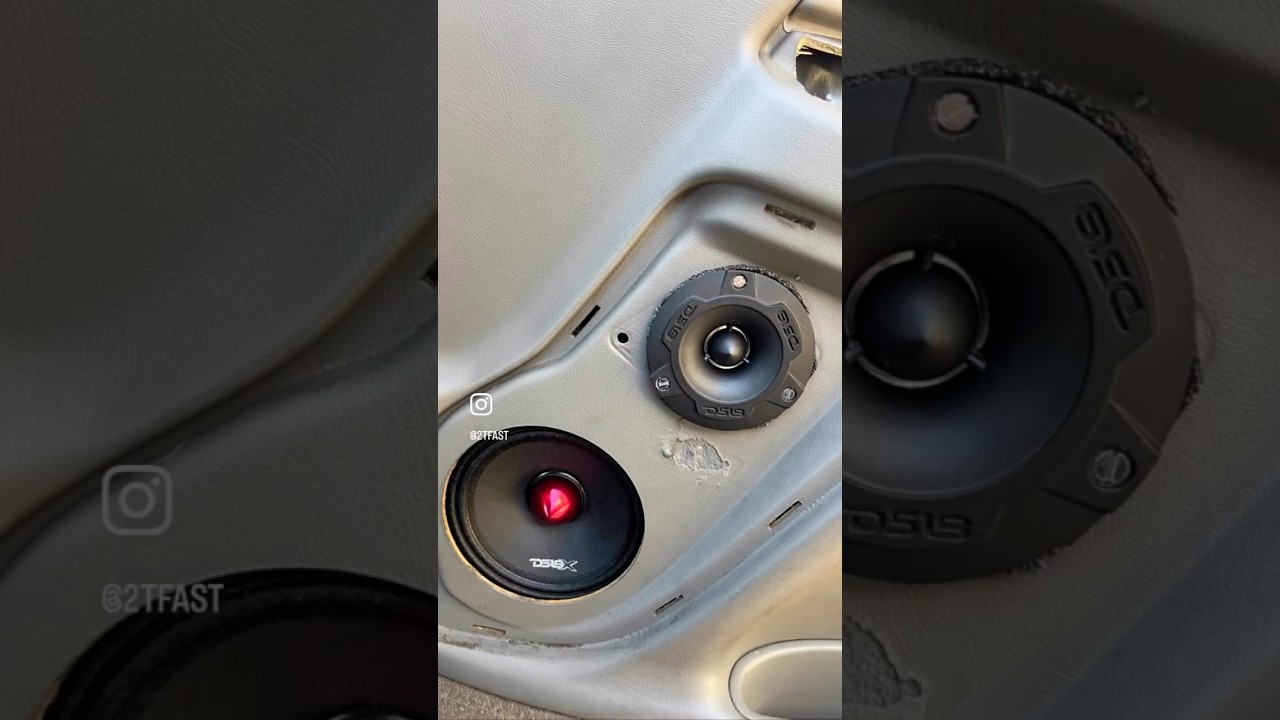 Ds18 Super Tweeters install #caraudio #ds18 #fypage @2tfast on instagram