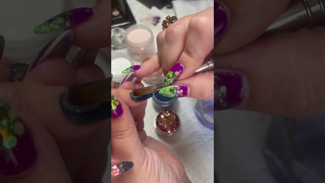 Acrylic encapsulation tutorial for beginners #acrylicnail