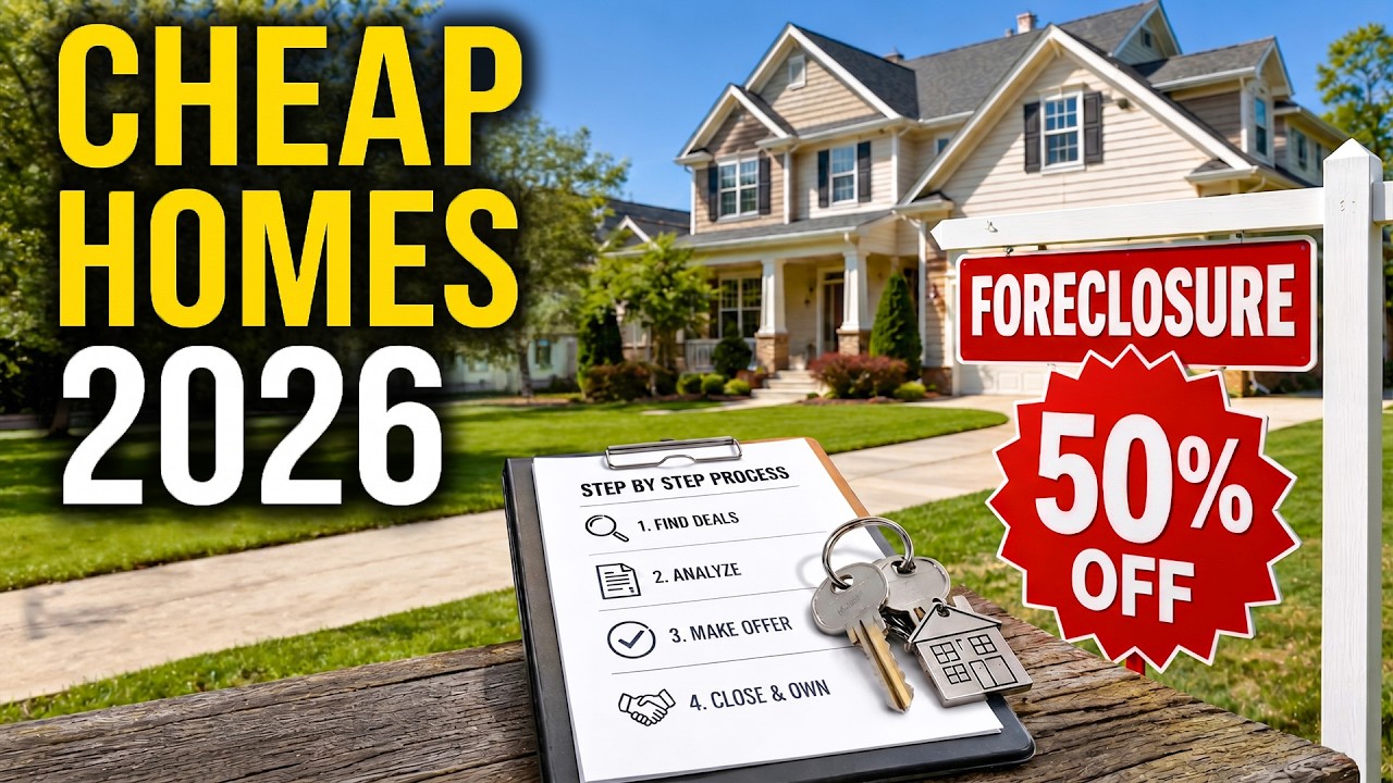 How to Buy a FORECLOSURE Home for 50% OFF in 2026 &mdash; The Step-by-Step Process Nobody Teaches You