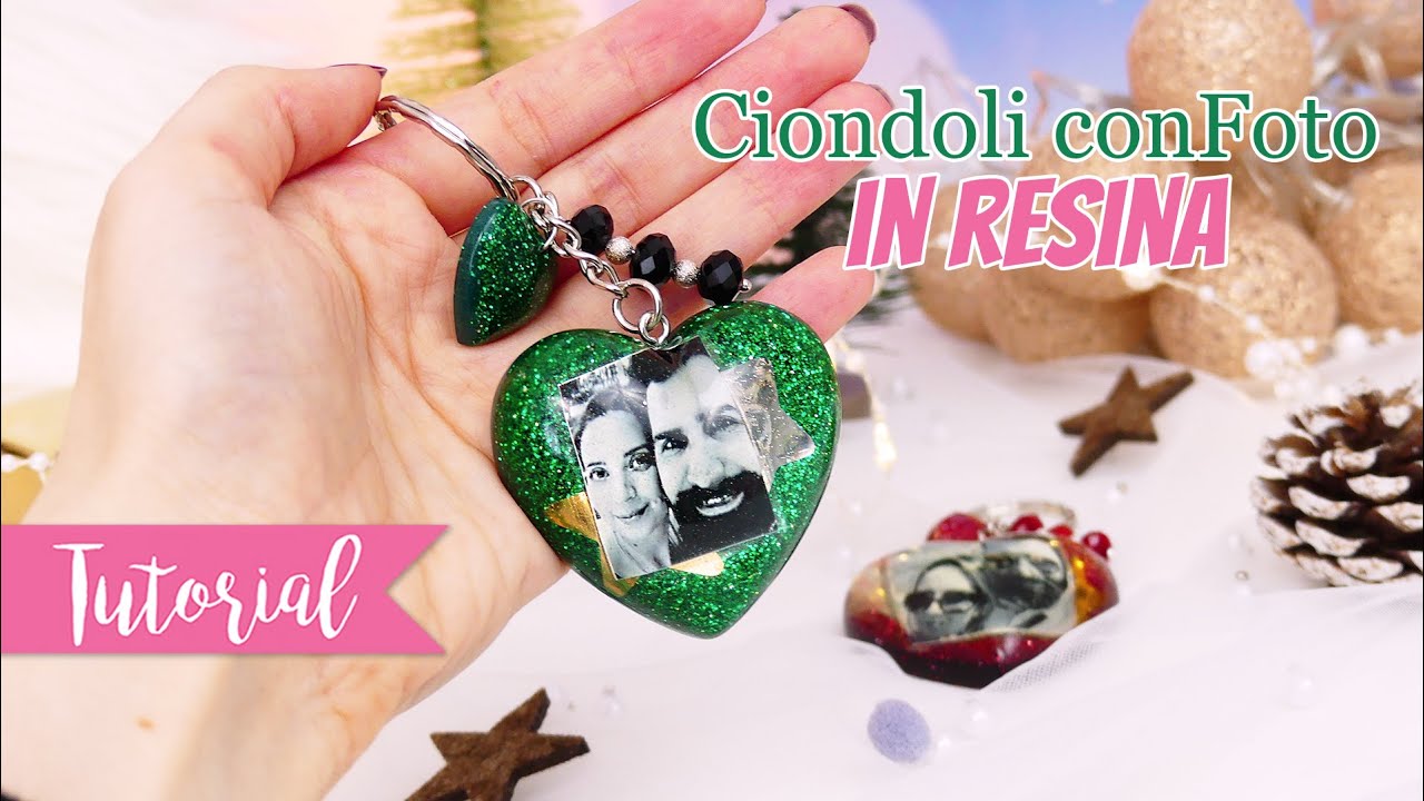 CIONDOLI CON FOTO IN RESINA - Idea Regalo per Natale!