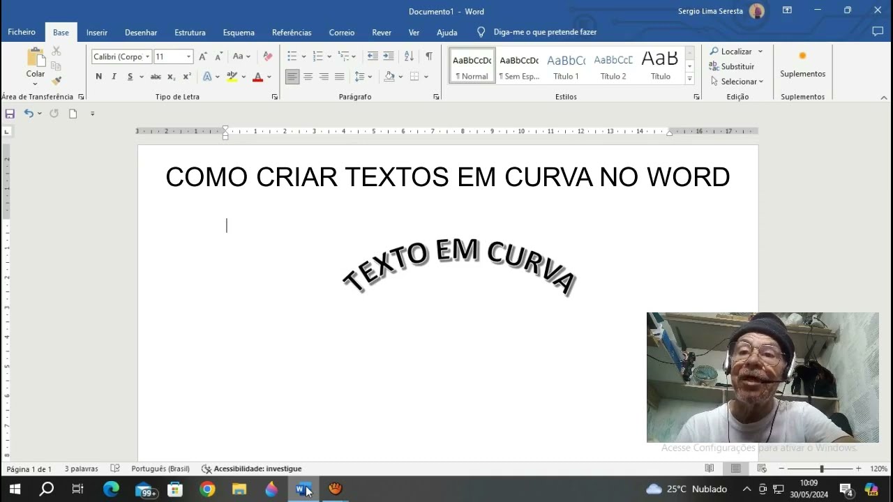 COMO CRIAR TEXTOS EM CURVA NO WORD