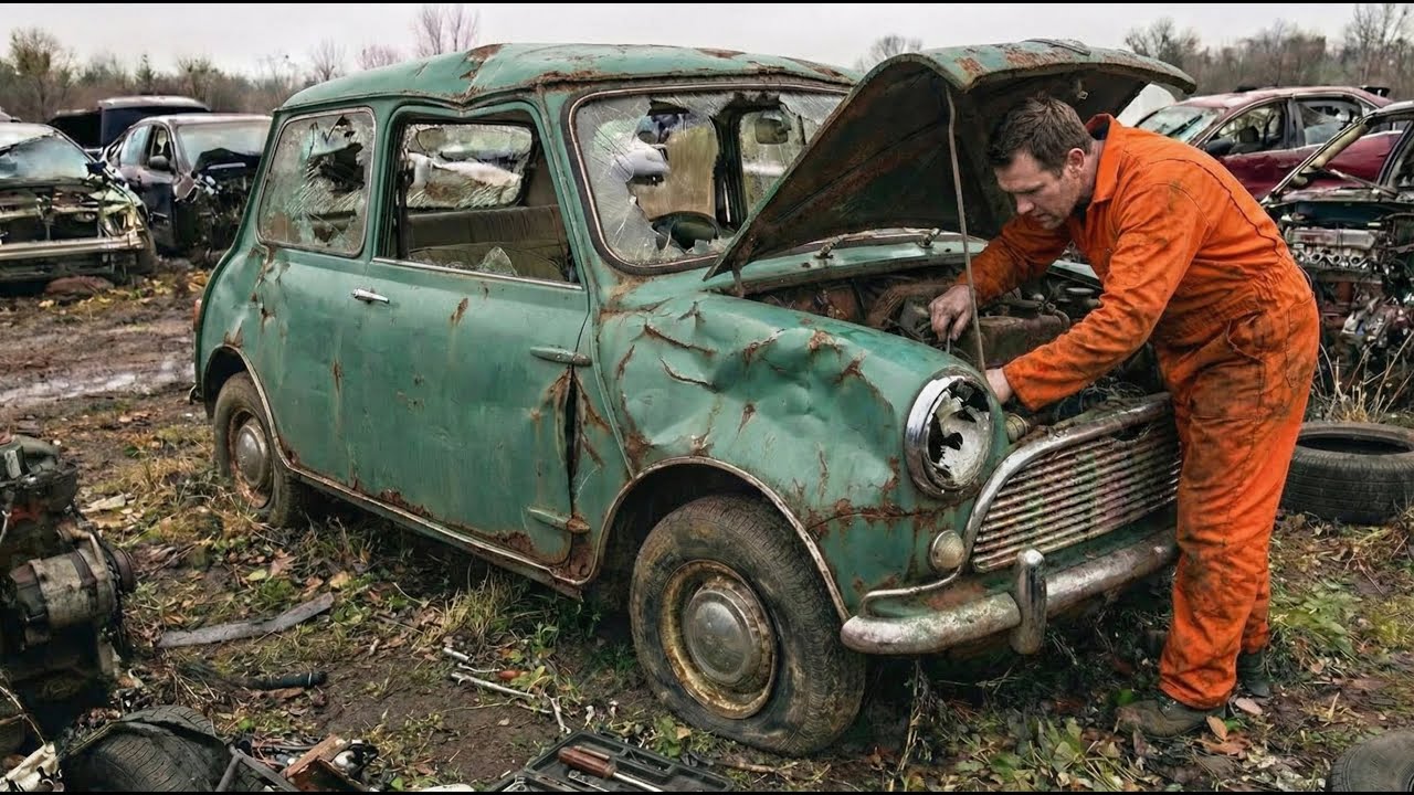 ASMR Car Restoration | Full Restoration of a 1967 Mini Cooper Morris from Badly Damaged to Brand New
