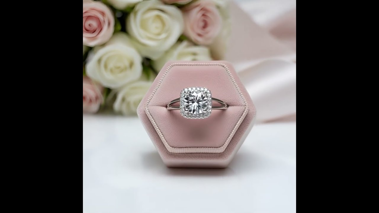 1.0 Ct Round Cut Diamond Option Split Shank Engagement Ring- Affordable From Black Diamonds-New York