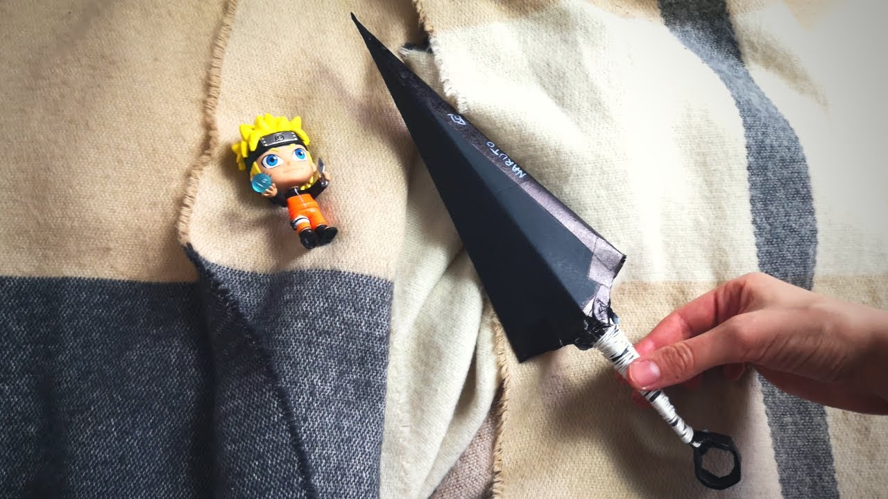 DIY TUTO FACILE - Faire son propre couteau Kunai en papier NARUTO