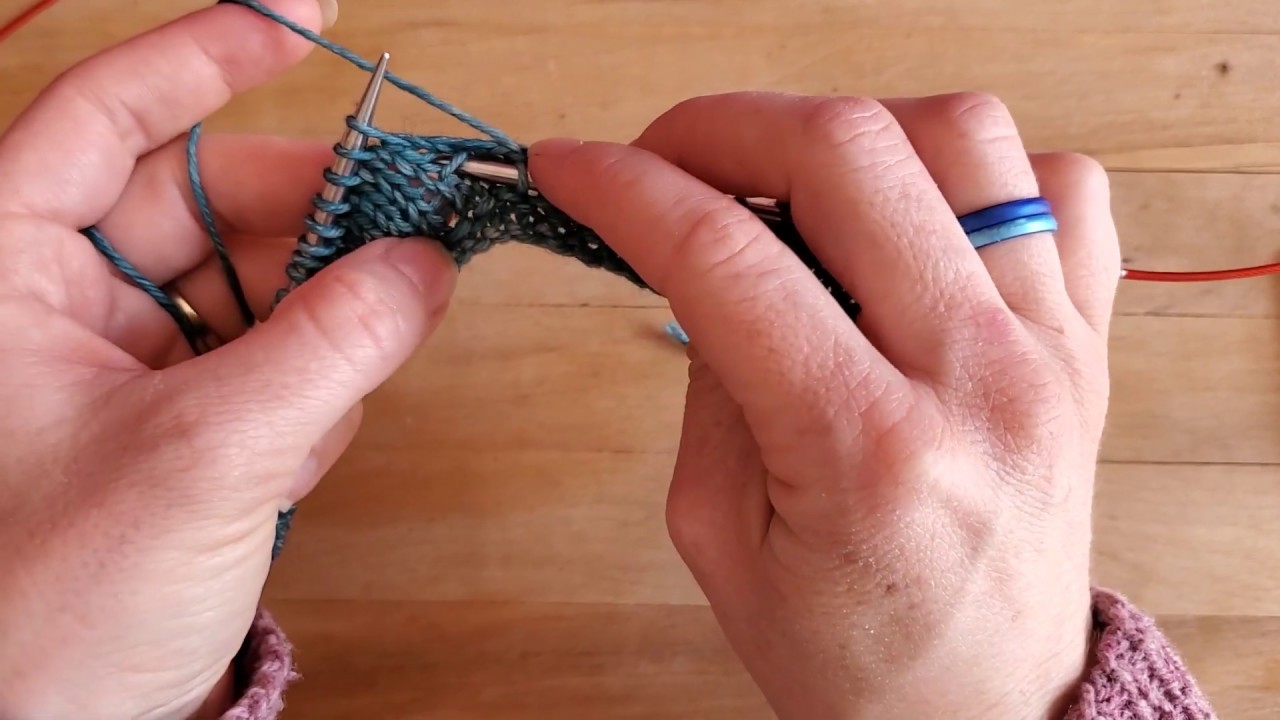 Tutoriel Tricot - Corriger les erreurs - Changer une maille envers pour une maille endroit