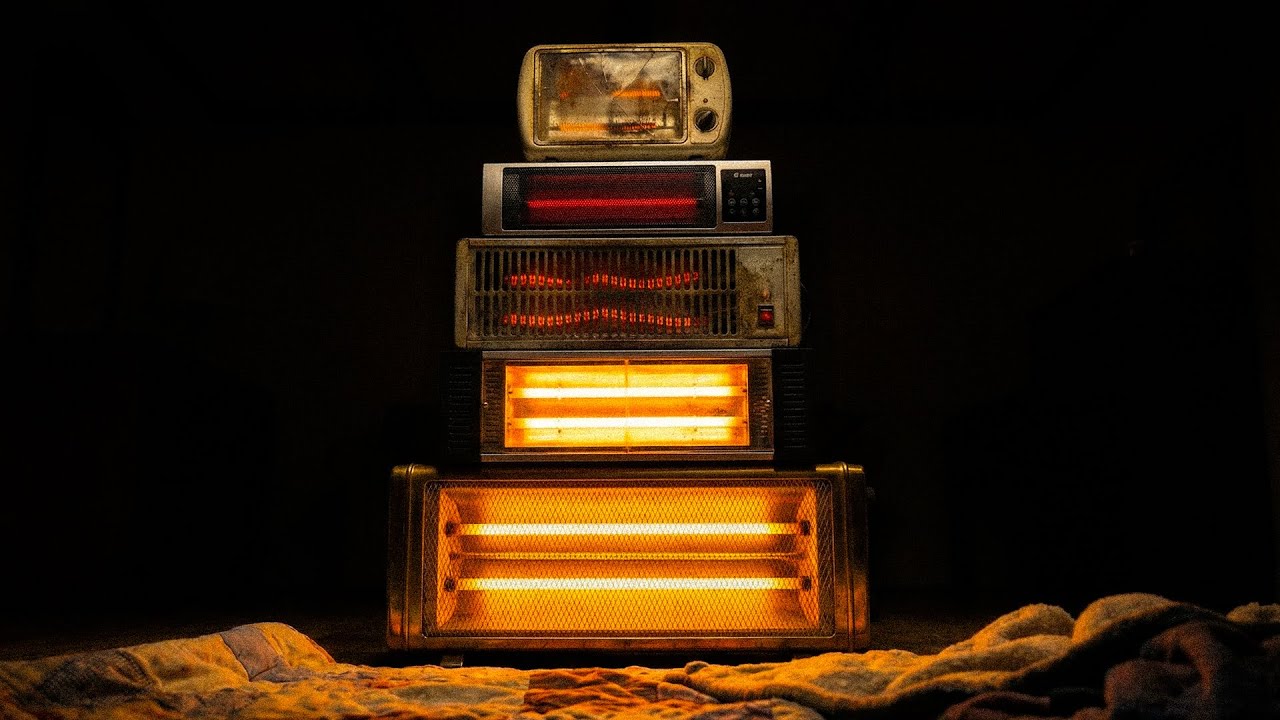 The Ultimate Warmth: 5 Heaters Humming | Deep White Noise for Sleep (9 Hours)