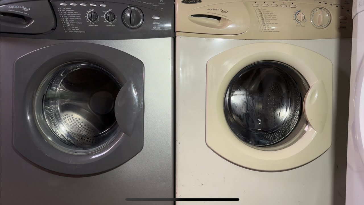 Wash race Hotpoint WMA58 Vs Hotpoint WMA56 cotton 95 with Extra rinse