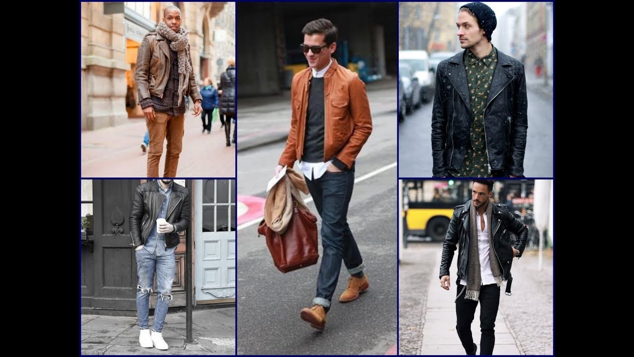 25 Cool Men's Leather Jacket Outfits  - Men's Fashion Lookbook