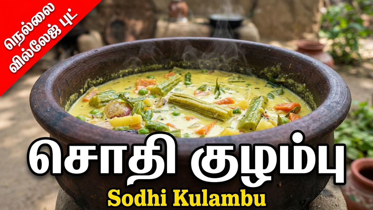Tirunelveli Sodhi Kulambu in Tamil  | திருநெல்வேலி சொதி குழம்பு | Sodhi Recipe | Sodhi Kuzhambu