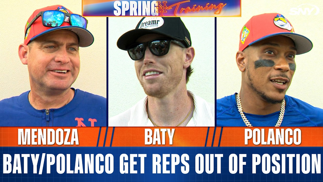 Brett Baty and Jorge Polanco on getting reps out of position in Mets spring training