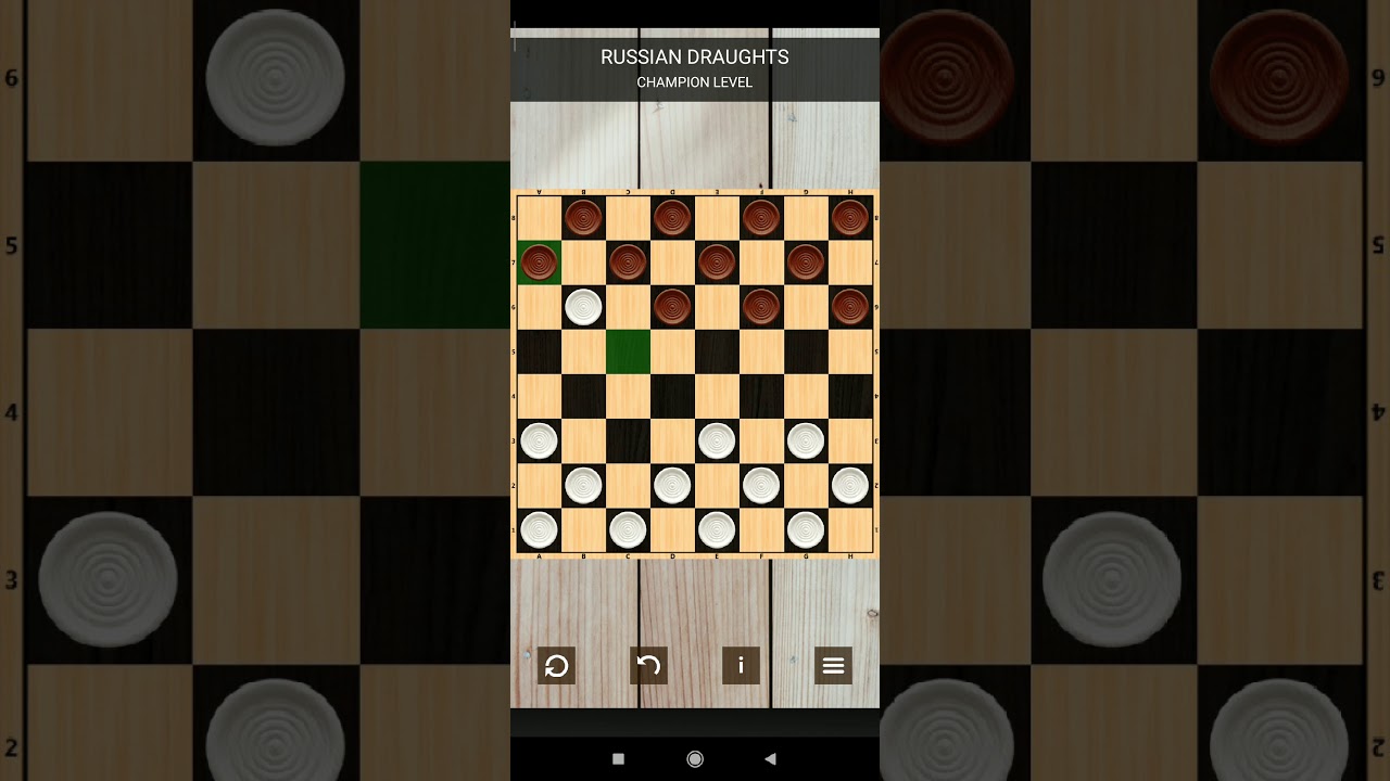 Russian draughts - champion level