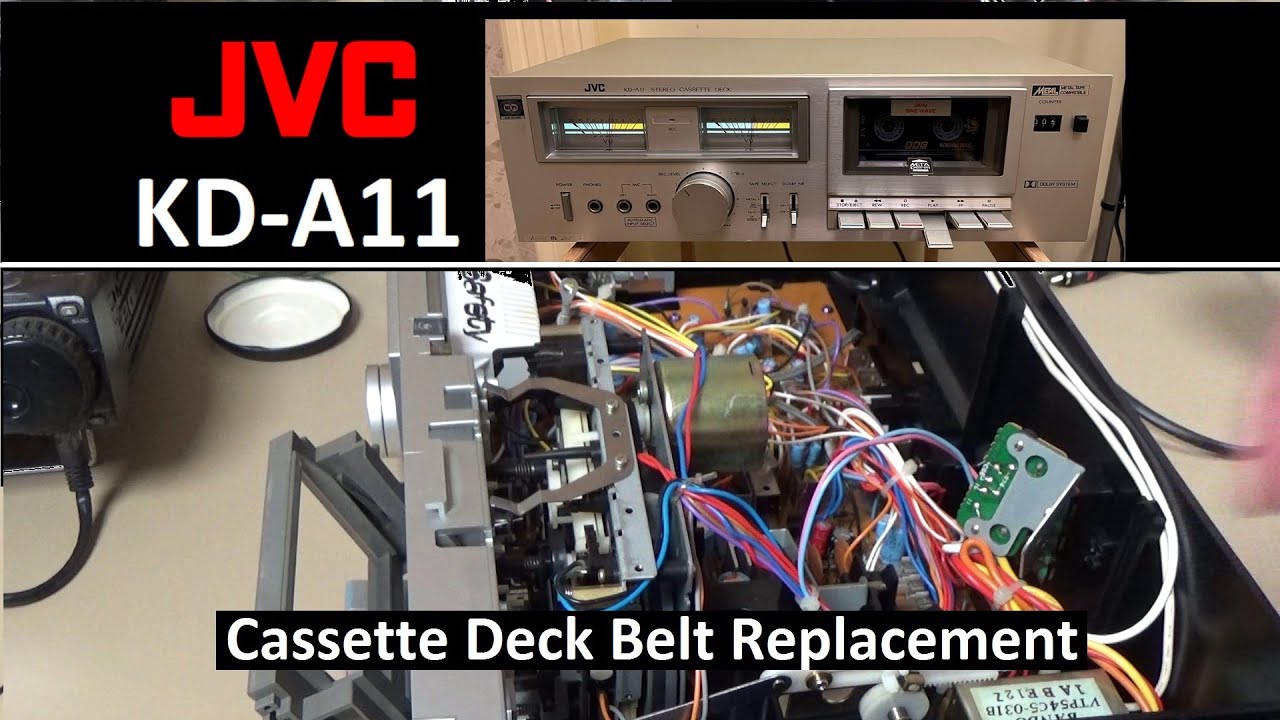 JVC KD-A11 Cassette Tape Deck Belt Replacement Repair