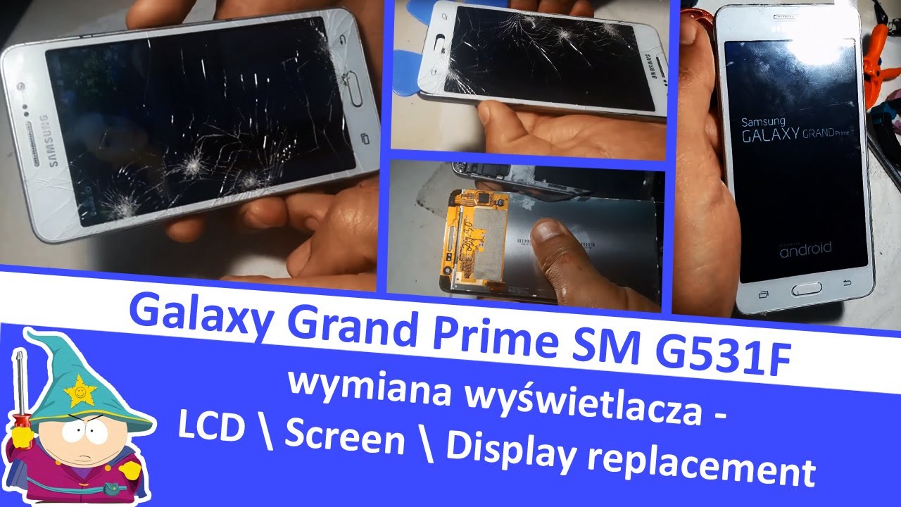 Galaxy Grand Prime SM G531F - wymiana wyświetlacza - LCD \ Screen \ Display replacement