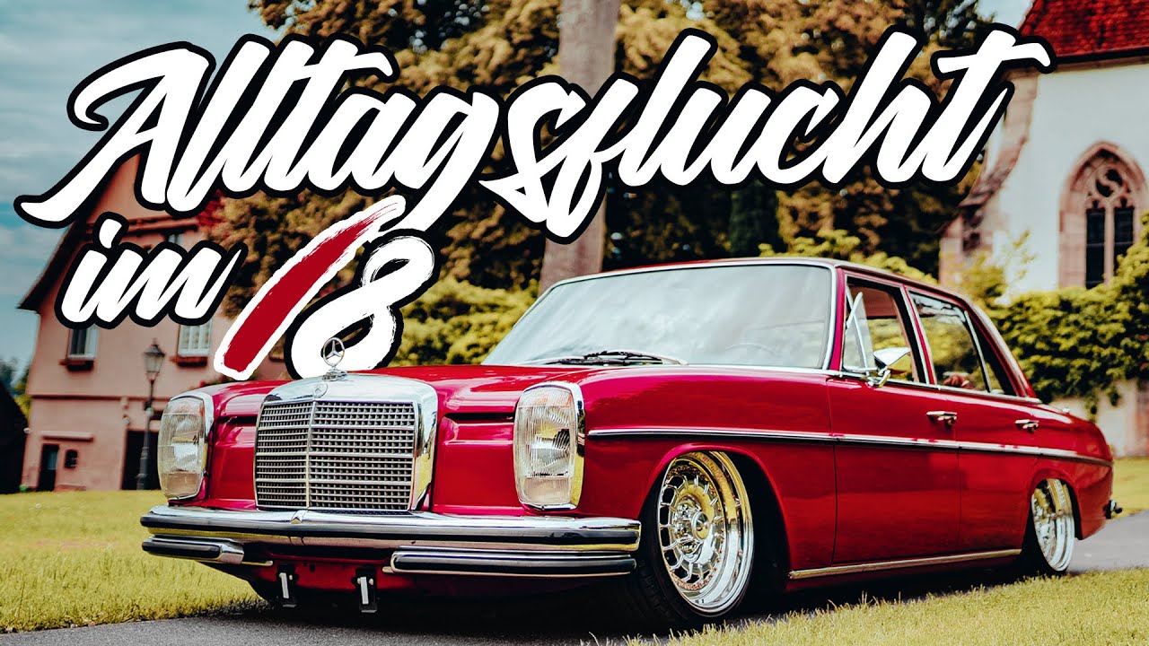 Sourkrauts | Wunderschöner Mercedes W114 auf Luft und 17 Zoll Custom Barock Felgen