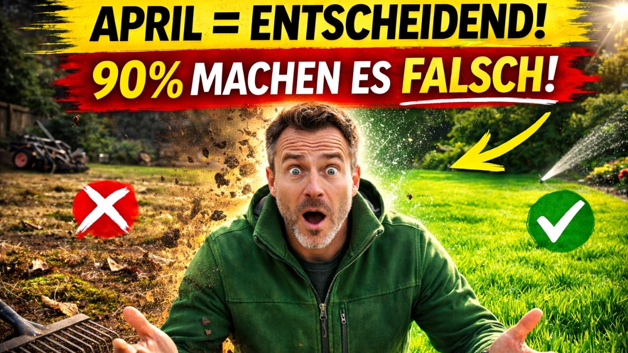 Wenn du DAS im April machst, kannst du deinen Rasen gleich vergessen!