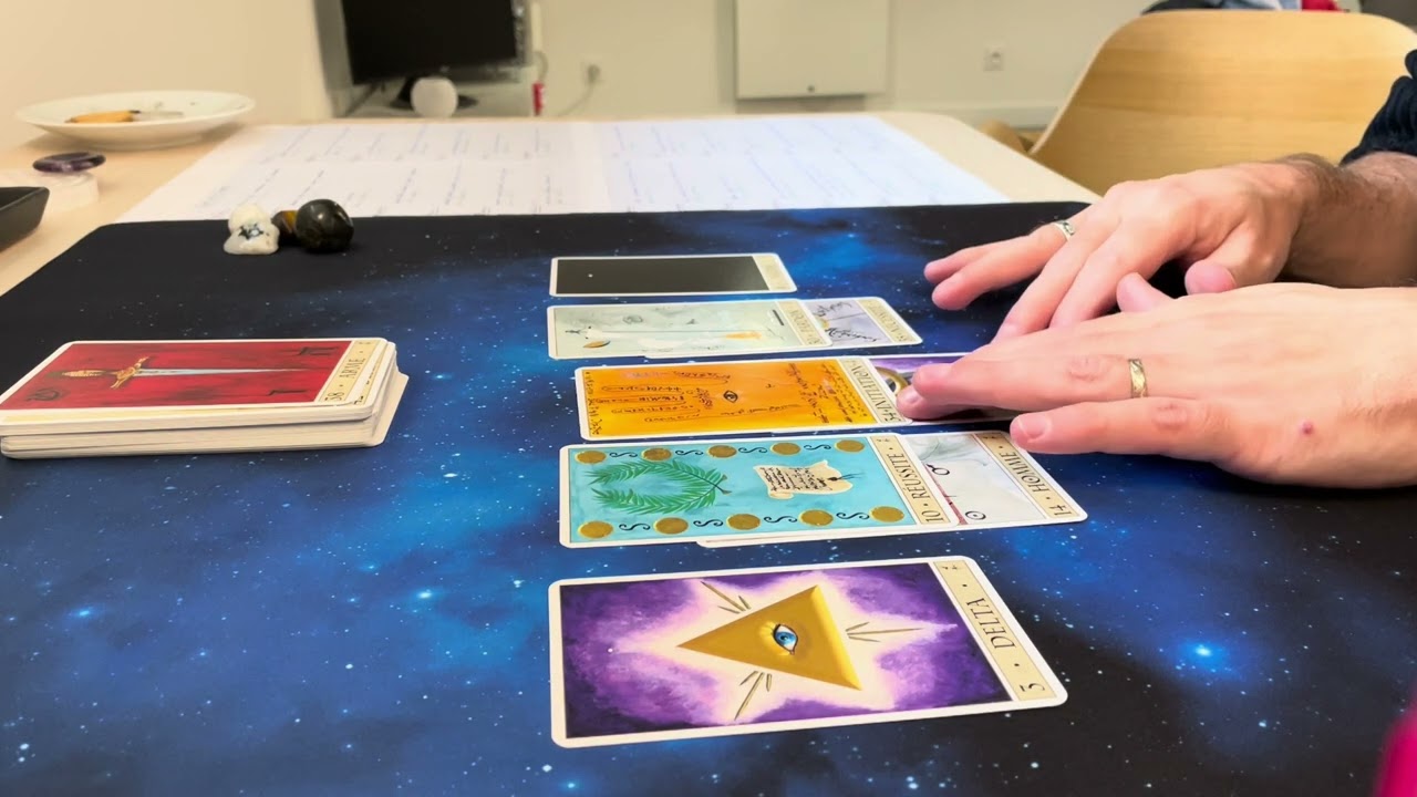 Oracle de la triade - Exemple d'un tirage - Une personne dans une situation professionnelle