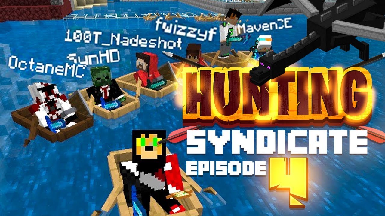 FIGHTING THE ENDER DRAGON GONE HORRIBLY WRONG!! (Hunting Syndicate Minecraft Series) - Ep.4