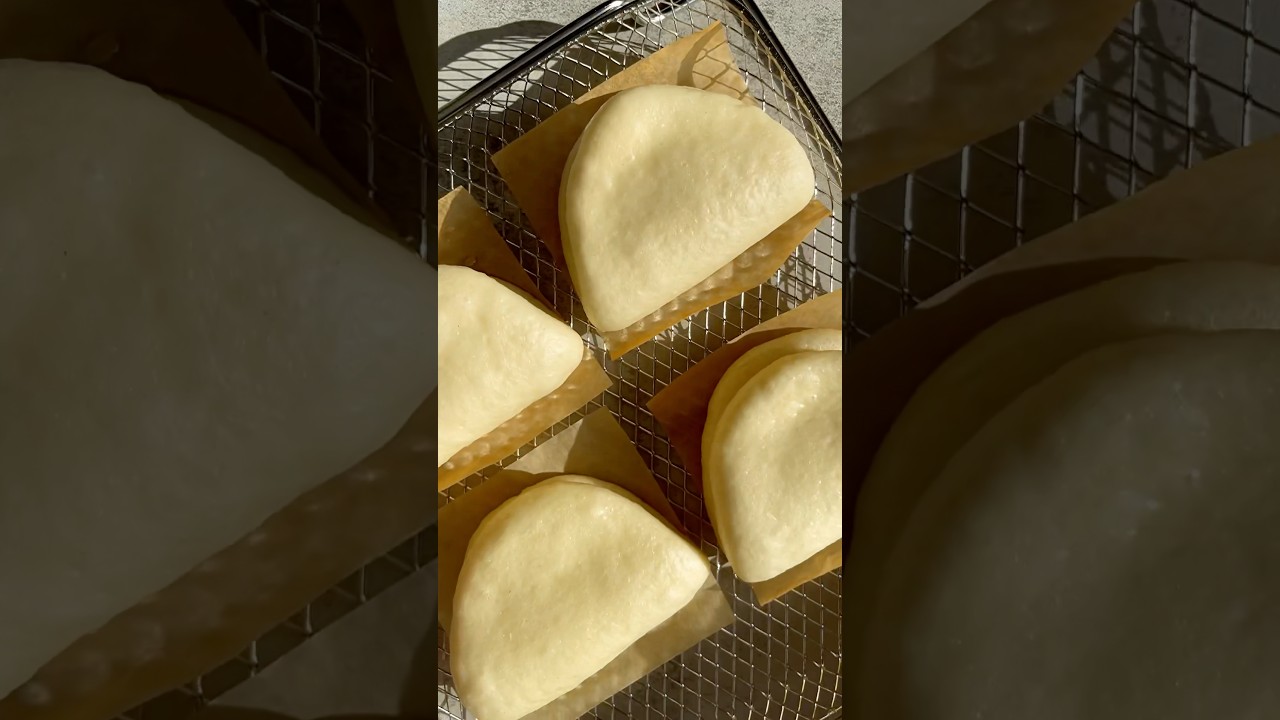 Fluffy Chinese Steam Buns #mantou#chinese#baozi#bread#recipe#easy#tutorial#homemade#asmr#homebaker