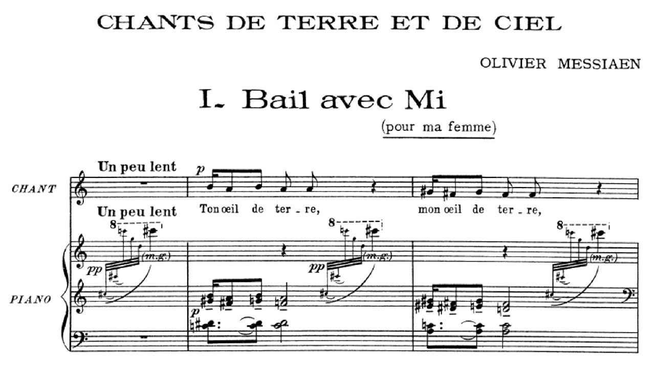 Olivier Messiaen - Chants de terre et de ciel (1938)