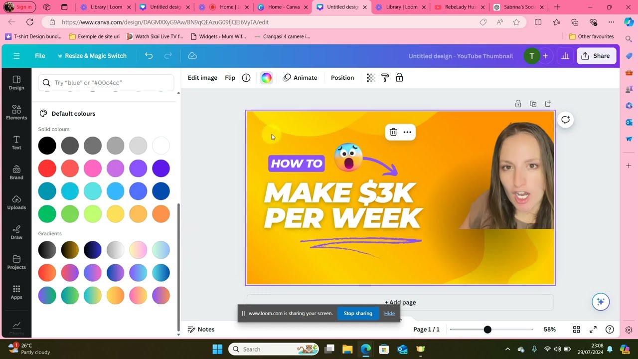 HOW TO CREATE attractive THUMBNAILS FAST in Canva for FREE!