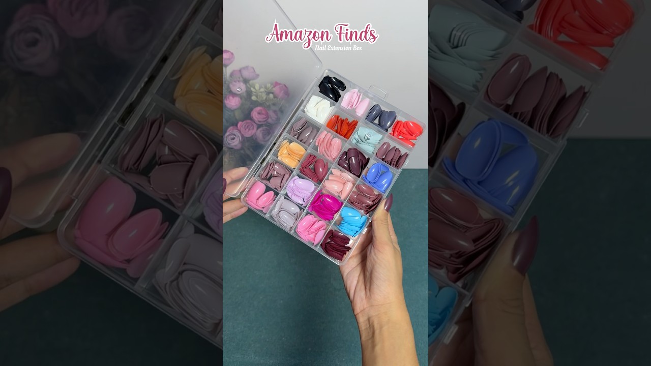 576 Nails Kit from Amazon💅🏻✨ #shorts #amazon #nailkit #nailextension