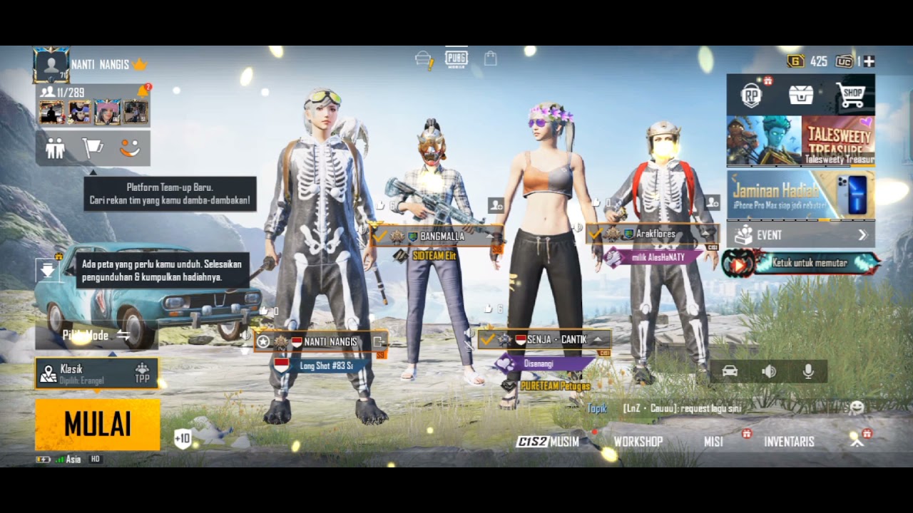 PRANK NYANYI DI LOBBY PUBG MOBILE🔴CEWE SAMPE BAPER MAKSIMAL #pranknyanyi #pubgmobile #PUBGMOBILE