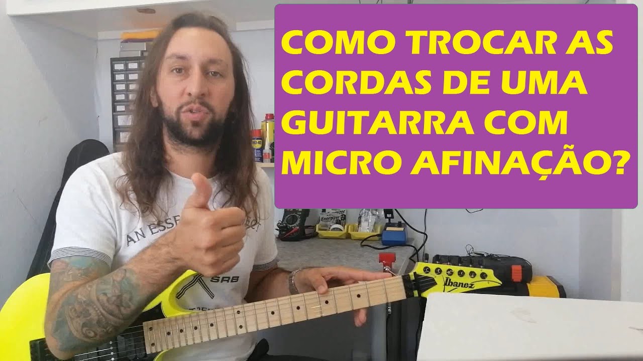 COMO TROCAR AS CORDAS DE UMA GUITARRA COM MICRO AFINAÇÃO SISTEMA FLOYD ROSE / IBANEZ RG550DY