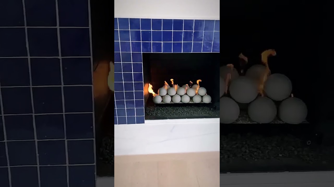Fyre Sphere Balls Gas Fireplace Burner