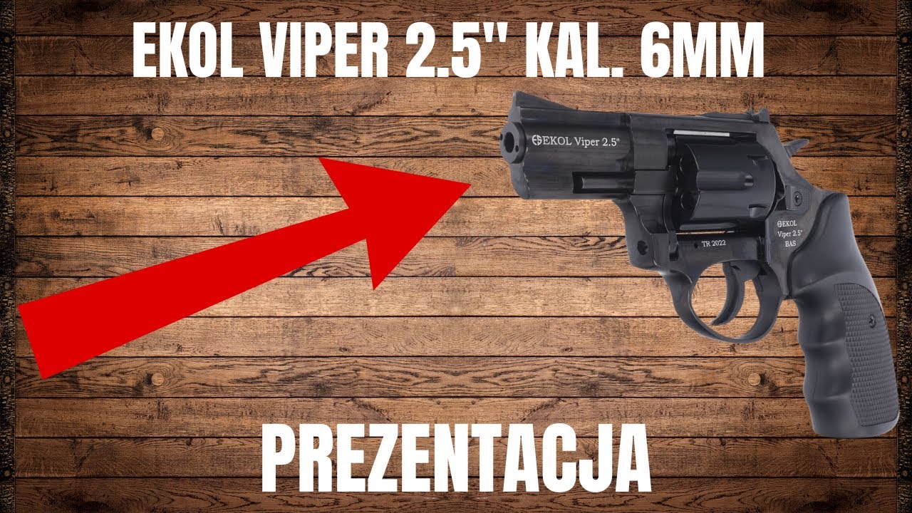 Rewolwer HUKOWY BEZ ZEZWOLENIA Ekol Viper 2.5 CALA kal. 6mm LONG - Prezentacja | Rewolwery Hukowe