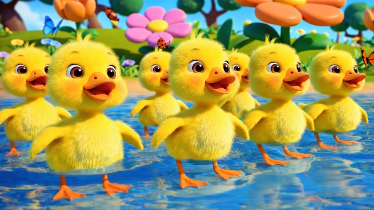 Chú vịt con - Nhạc thiếu nhi vui nhộn - Chú vịt con lông vàng, một con vịt