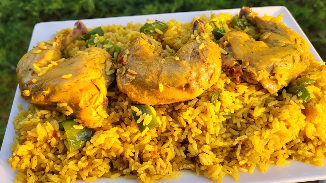 أسرع و أبن أرز بالدجاج من غير تفوير riz au poulet simple et rapide