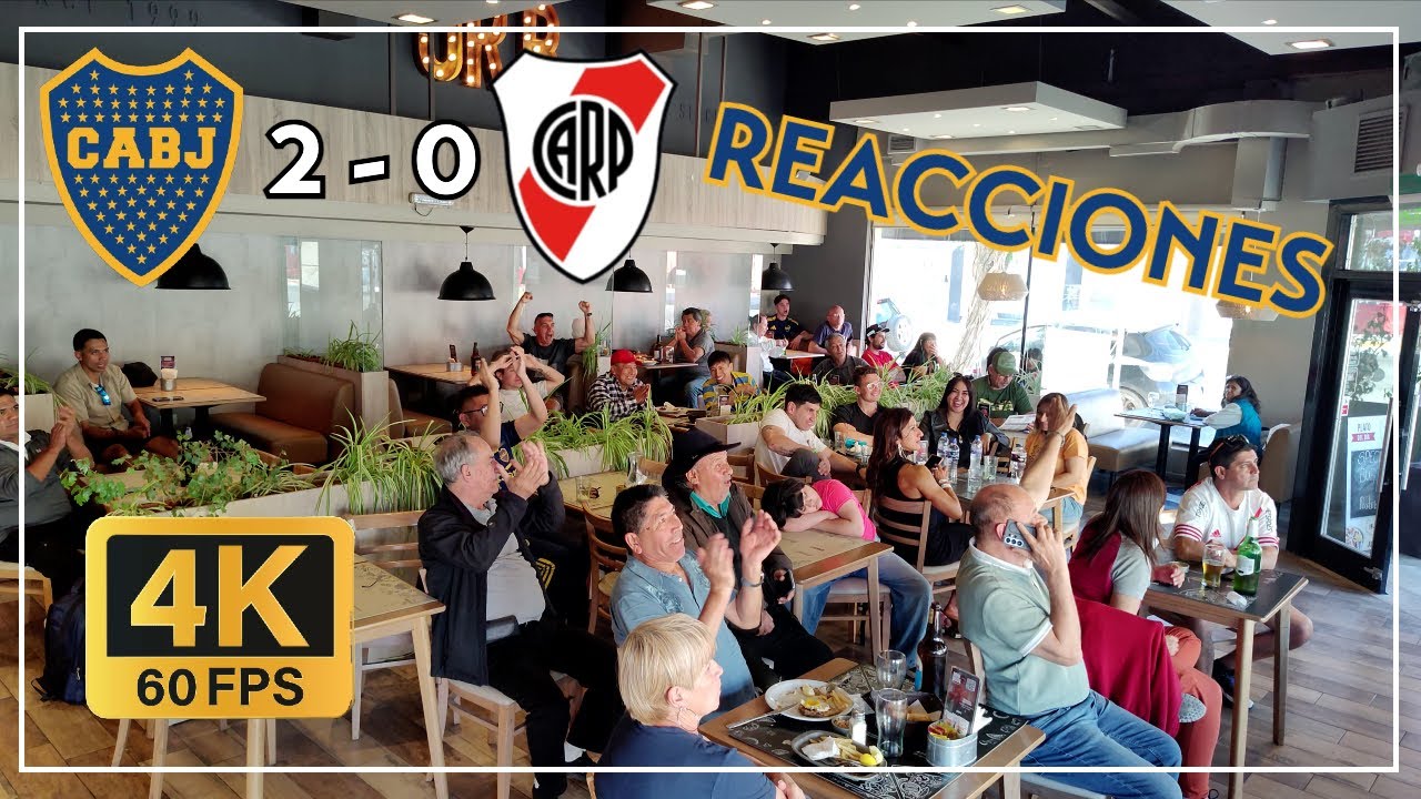 Boca 2 vs River 0 REACCIONES DE HINCHAS en Restaurante - Torneo Clausuara 2025