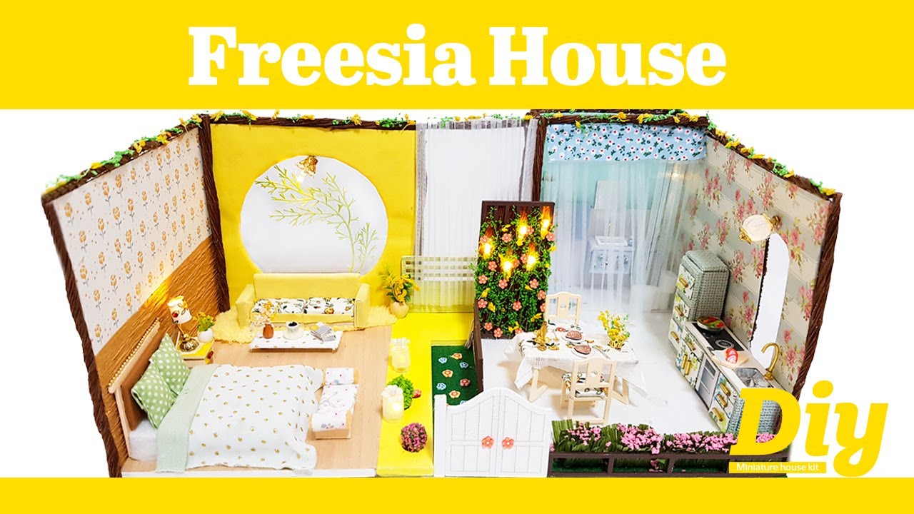 DIY Miniature Dollhouse Kitㅣfreesiahouseㅣ프리지아하우스ㅣ미니어처하우스ㅣ박소소(soso miniature)