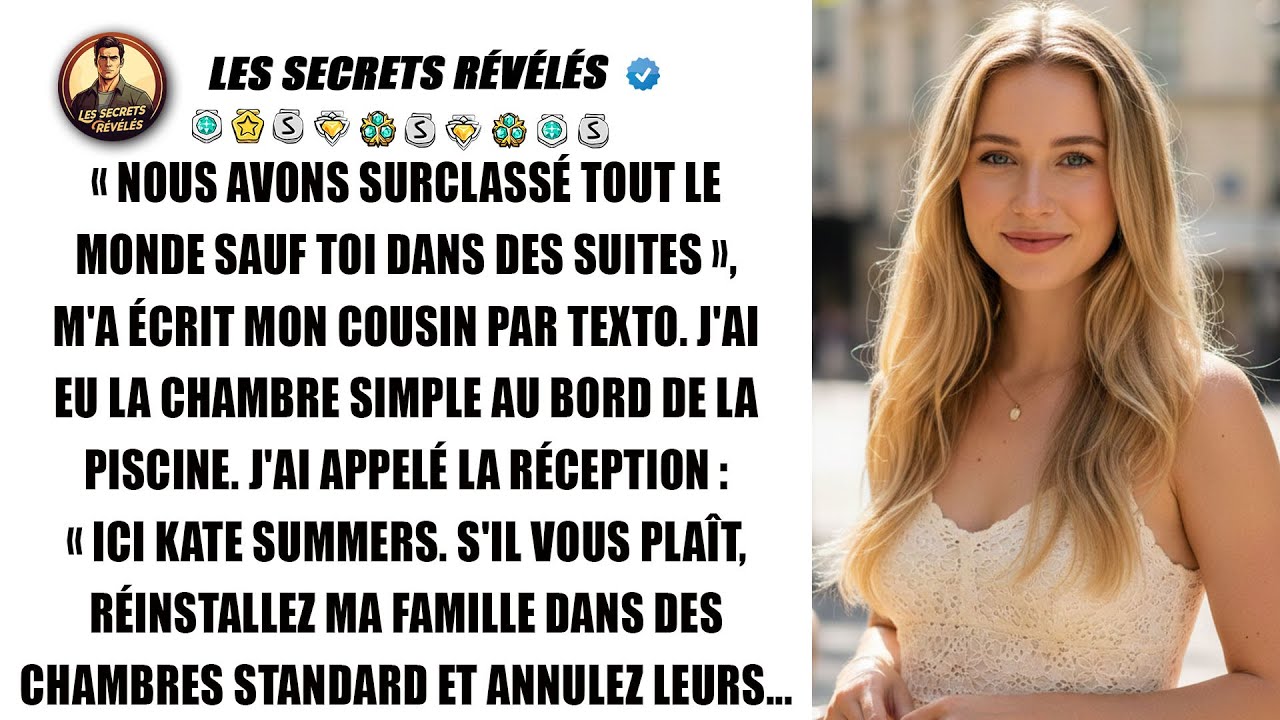 Ma famille m'a mis dans la chambre éco. Petite surprise : tout ce complexe est à moi.