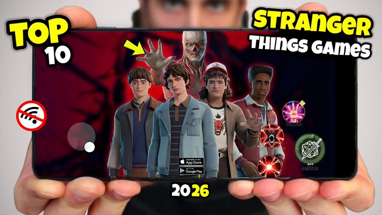 Top 10 Stranger Things Games to Play in 2026 For Android & IOS | Horror, Adventure Games