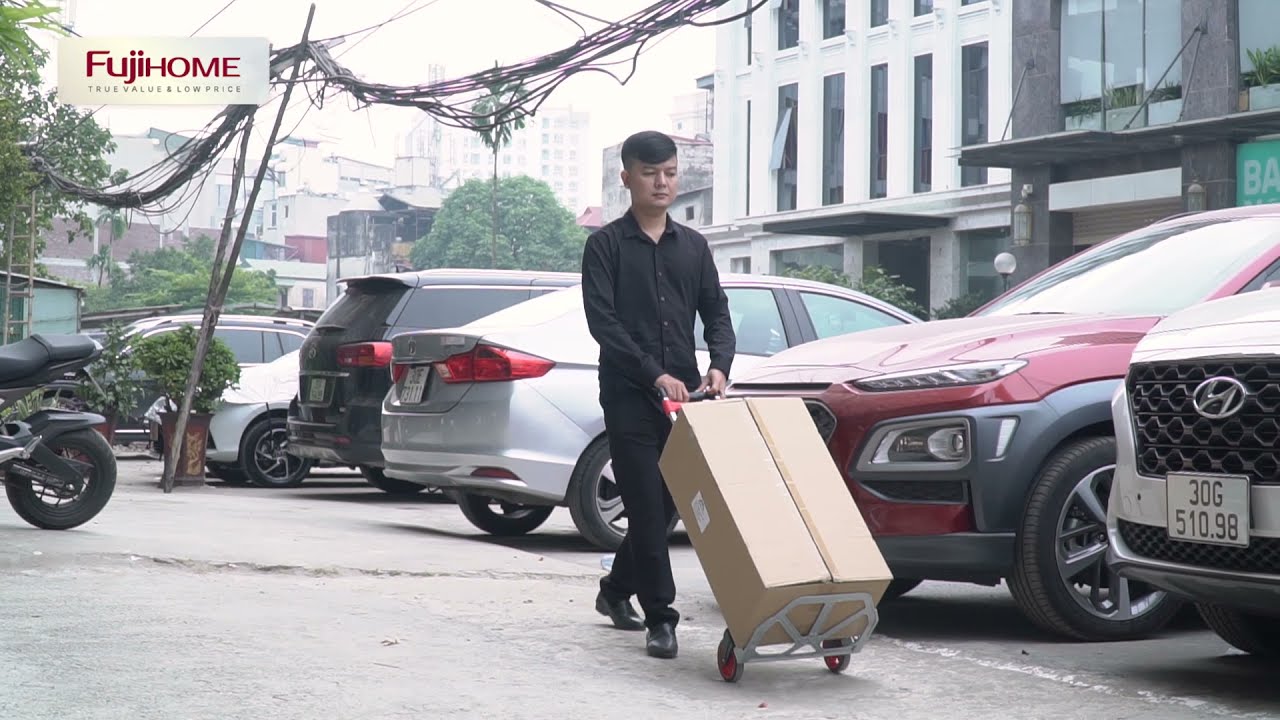 Xe đẩy hàng 2 bánh rút gọn FUJIHOME HT-280 : Tiện lợi,  nhẹ và chắc chắn