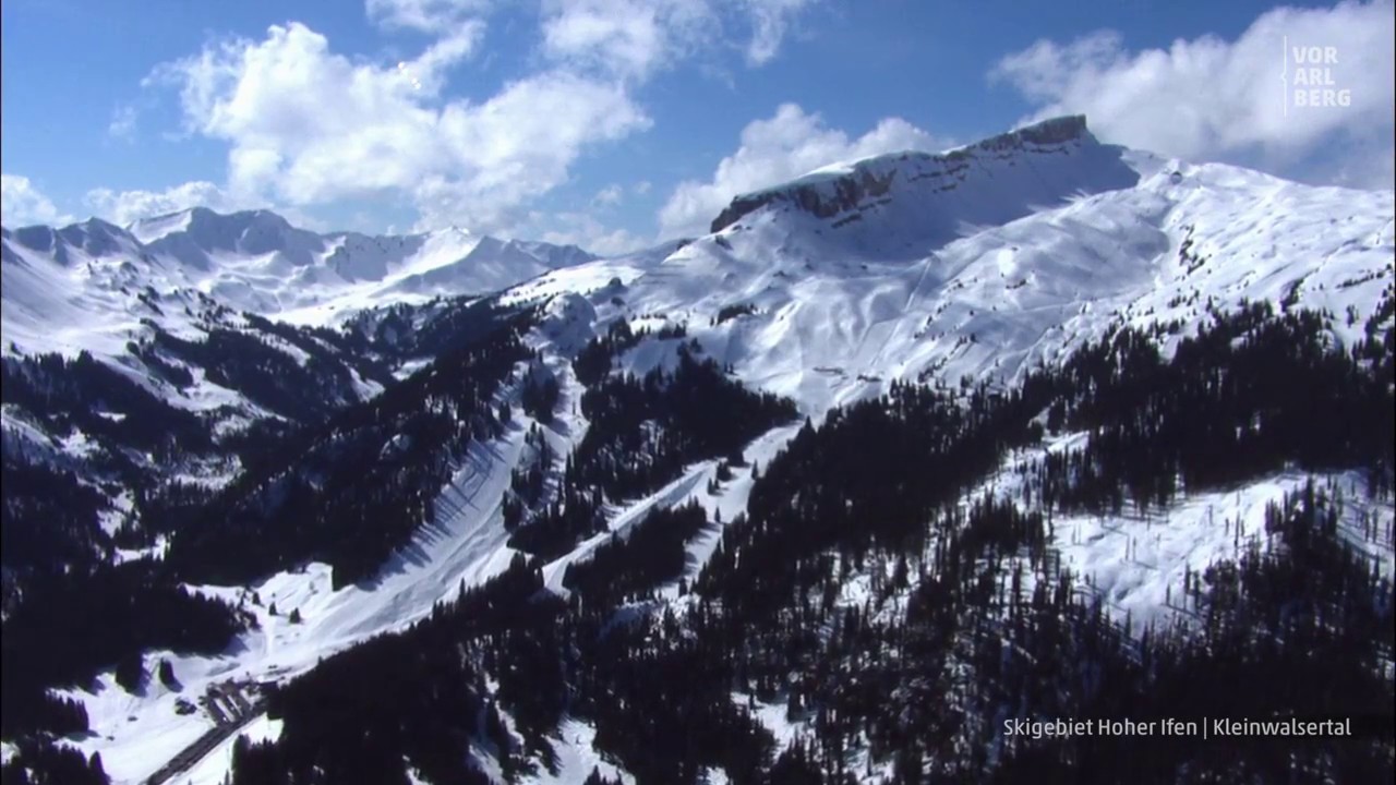 Vorarlberg von oben, Hoher Ifen Skigebiet