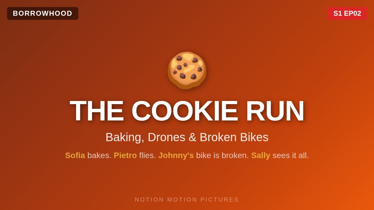 💦️ HelixNet - BorrowHood S1 EP02: The Cookie Run -- Baking, Drones & Broken Bikes