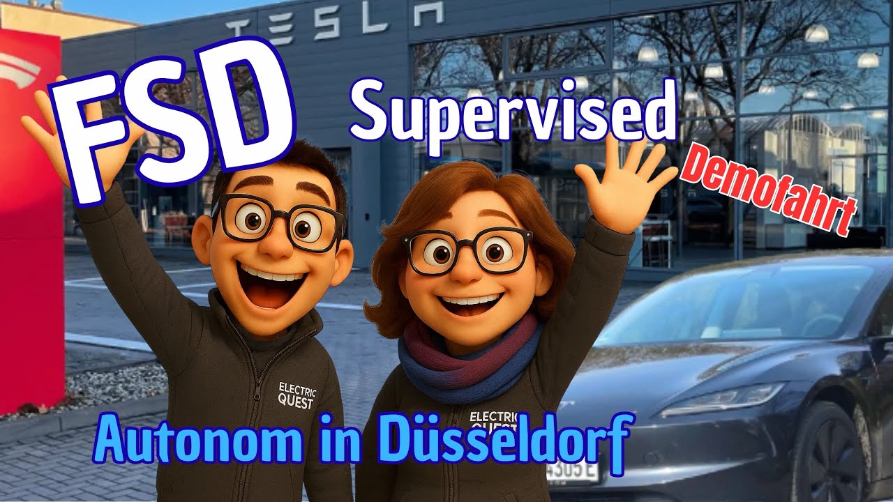 Tesla FSD Fahrt in Düsseldorf! Funktioniert es wirklich in Deutschland?