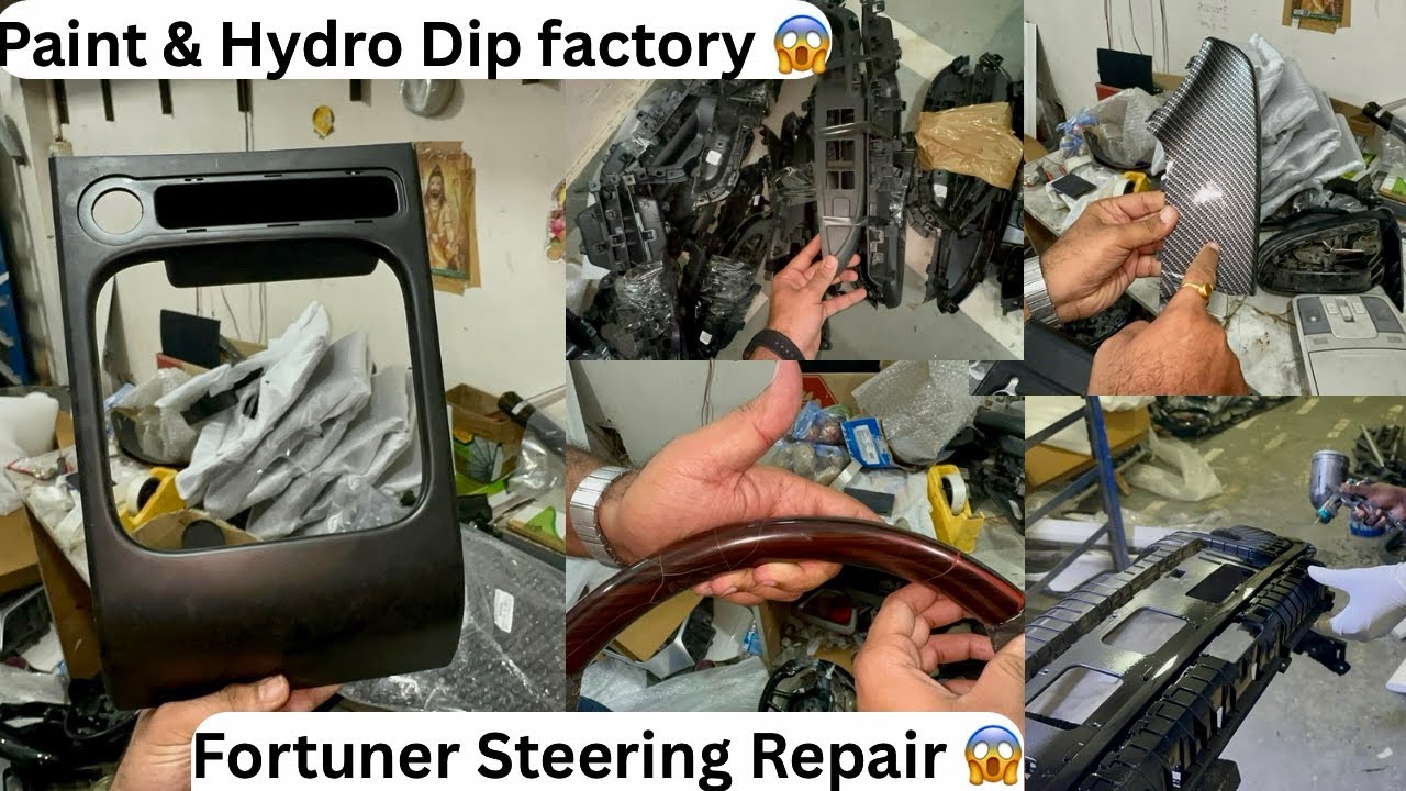 Hydro Dip & Paint Full process 🔥Car parts 