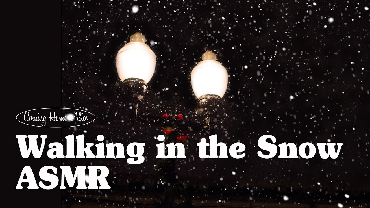 마음이 따스해지는 겨울소리 Walking in the Snow ASMR Ambience | Relaxing Snowfall, Snow Footsteps Sounds
