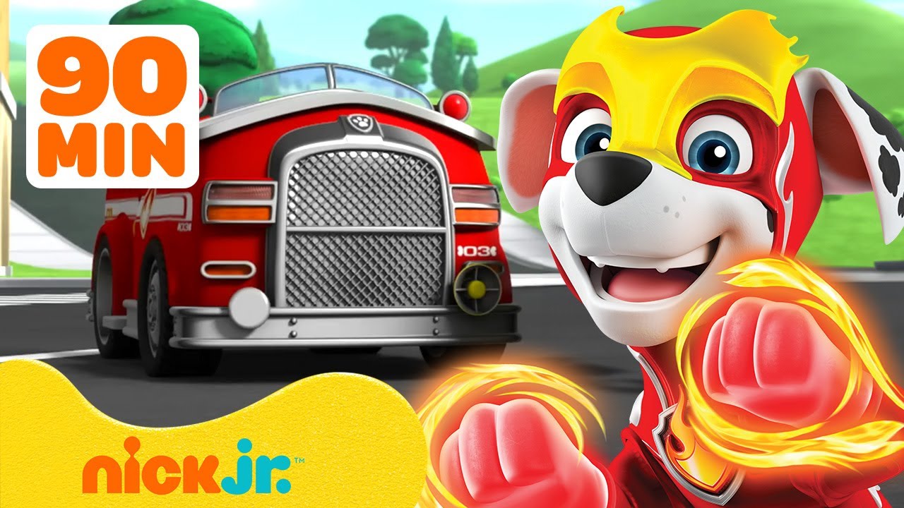 PAW Patrol Marshalls machtige reddingen! 👩‍🚒 Compilatie van 90 minuten | Nick Jr. Nederlands