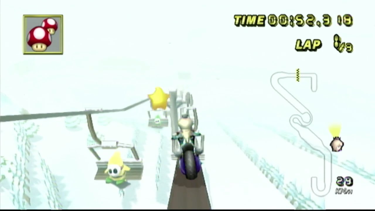 MKWii Rail Riding On DK Summit Skyride
