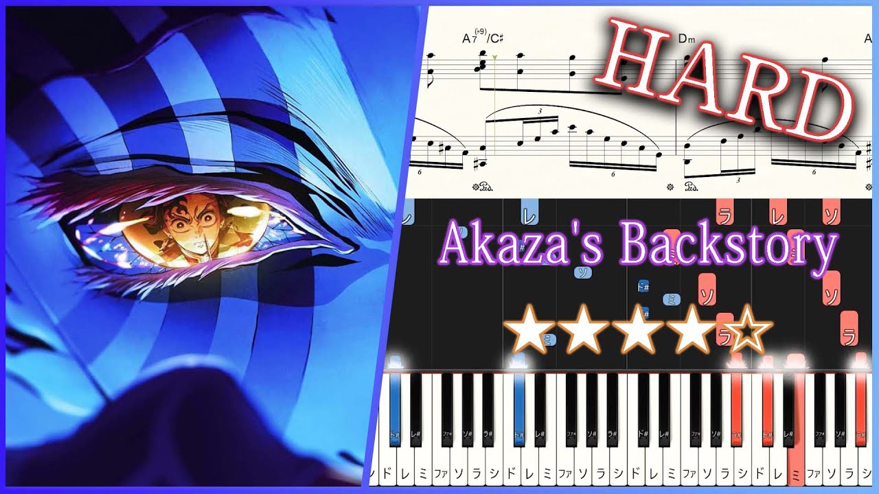Demon Slayer - Akaza's Backstory - Hard Piano Tutorial + Sheets【Piano Arrangement】