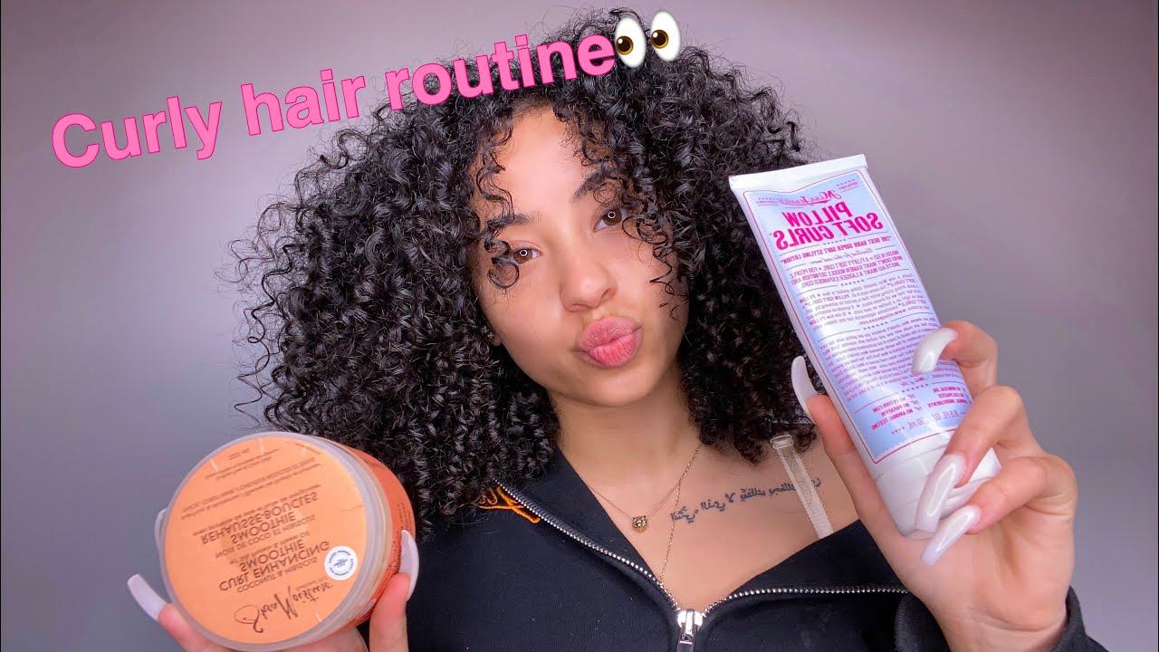 CURLY HAIR ROUTINE!!