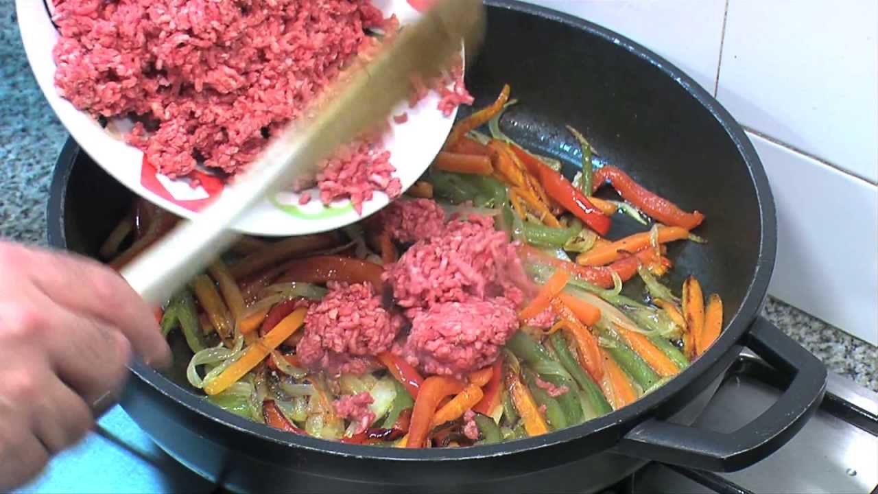 Viande hachee aux legumes
