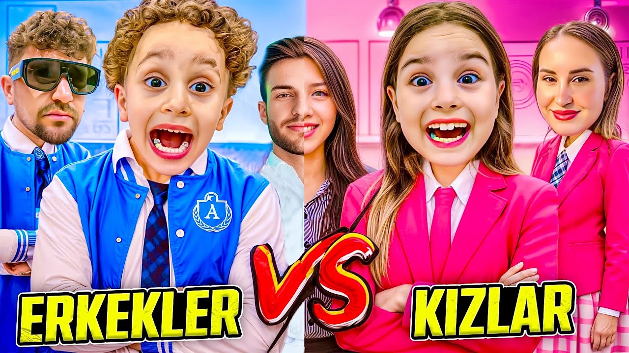 KIZLAR VS ERKEKLER !! KUZEY ELİF BÜYÜK KAPIŞMA !! KİM KAZANDI ??